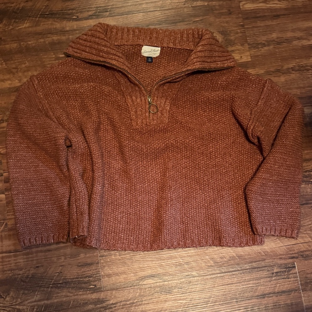 Universal Thread Rust Cropped Sweater